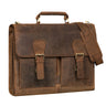 "Ludger" Leren Laptoptas 15,6 inch voor Dames en Heren