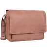 "Lonzo" vintage schoudertas echt buffelleer