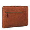 Laptoptasche aus Leder in Cognac