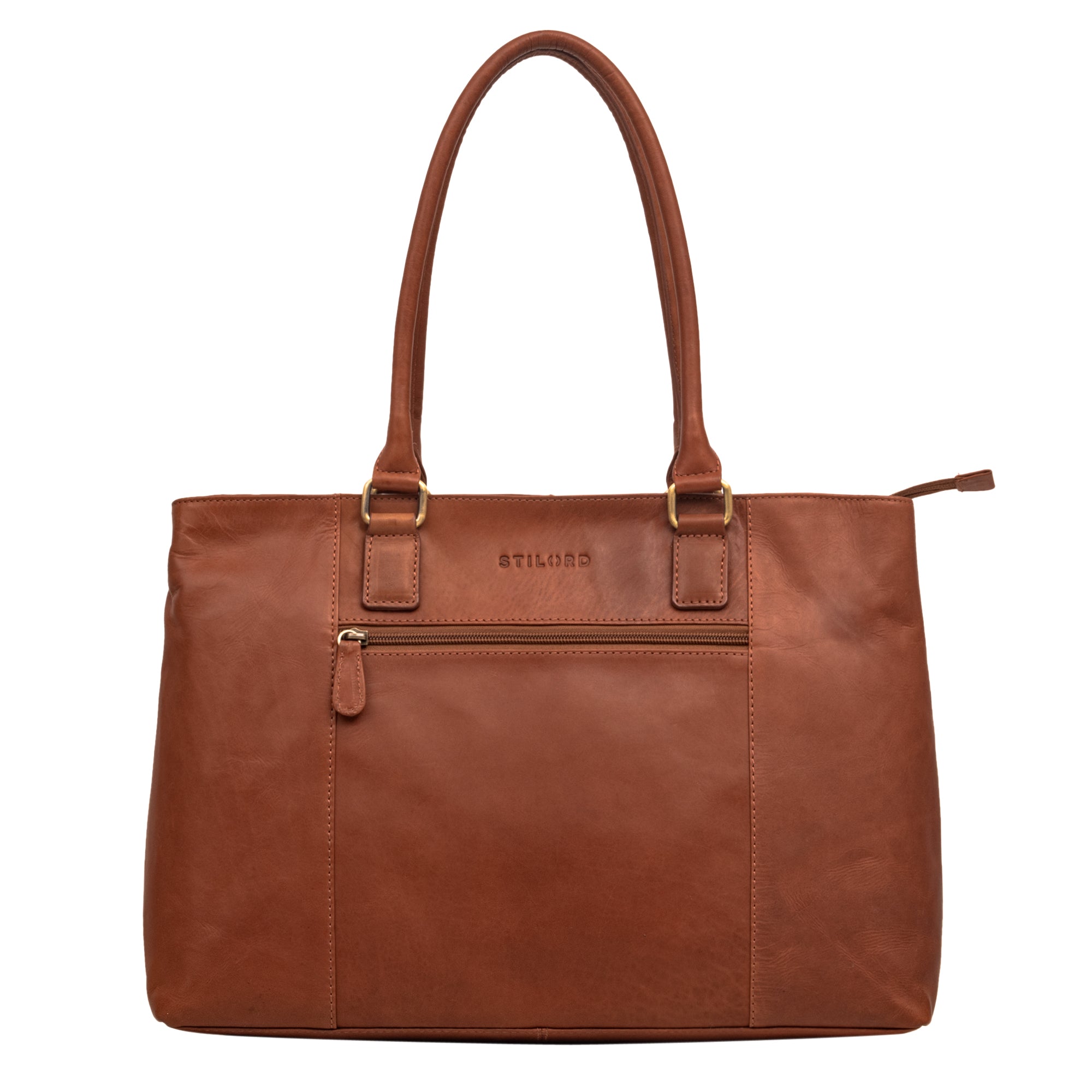 Braune Laptoptasche leder 15,6 Zoll