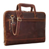 "Pierce" Laptoptas Leer met Handvat