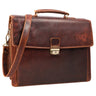 B-Stock "Noel" Lederen Aktetas Heren Vintage