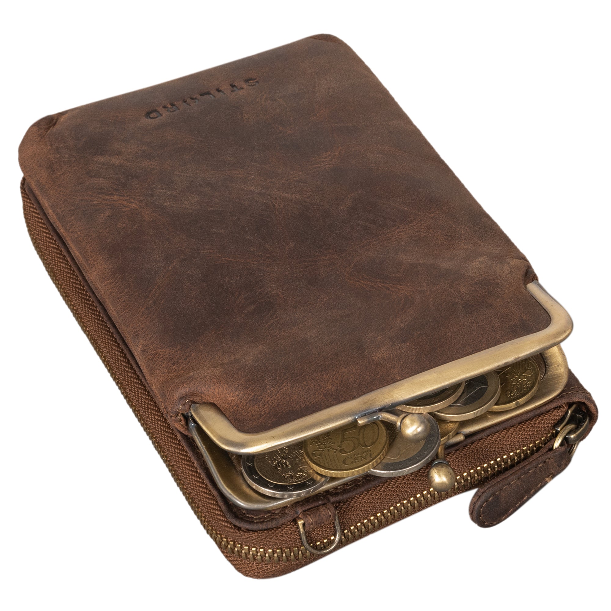 Große Leder Brieftasche Handy