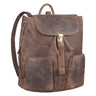"Sidney" Leren rugzak vintage