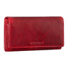 Portemonnaie Damen Leder Rot