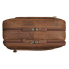 Kulturtasche Reisen Leder braun