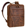 "Brad" Leren Laptop Rugzak 15,6 Inch