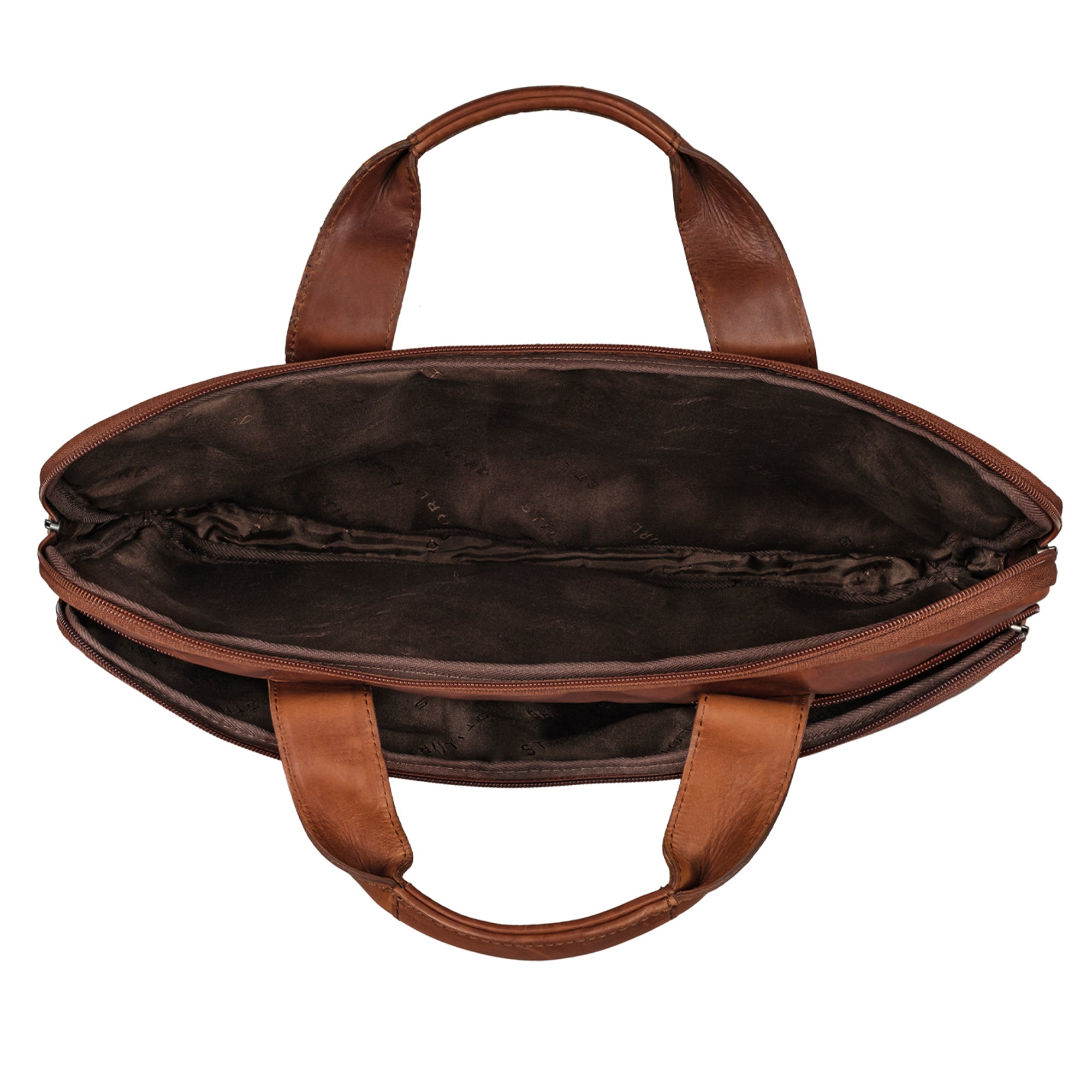 Leder Laptop Hülle 15,6 Zoll cognac