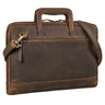 "Pierce" Laptoptas Leer met Handvat