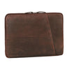 "Cannes" Slanke Laptoptas 15,6 Inch Echt Leer Laptophoes voor Heren & Dames