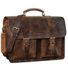 B-Stock "Jeffrey" Leraren tas tasje Leder