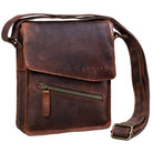 Ledertasche Männer dunkel braun