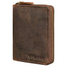"Giannis" Mini RFID Portemonne voor Herren Leer