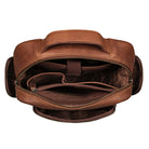 Leder Rucksack cognac Herren