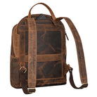Herren Rucksack Leder groß braun