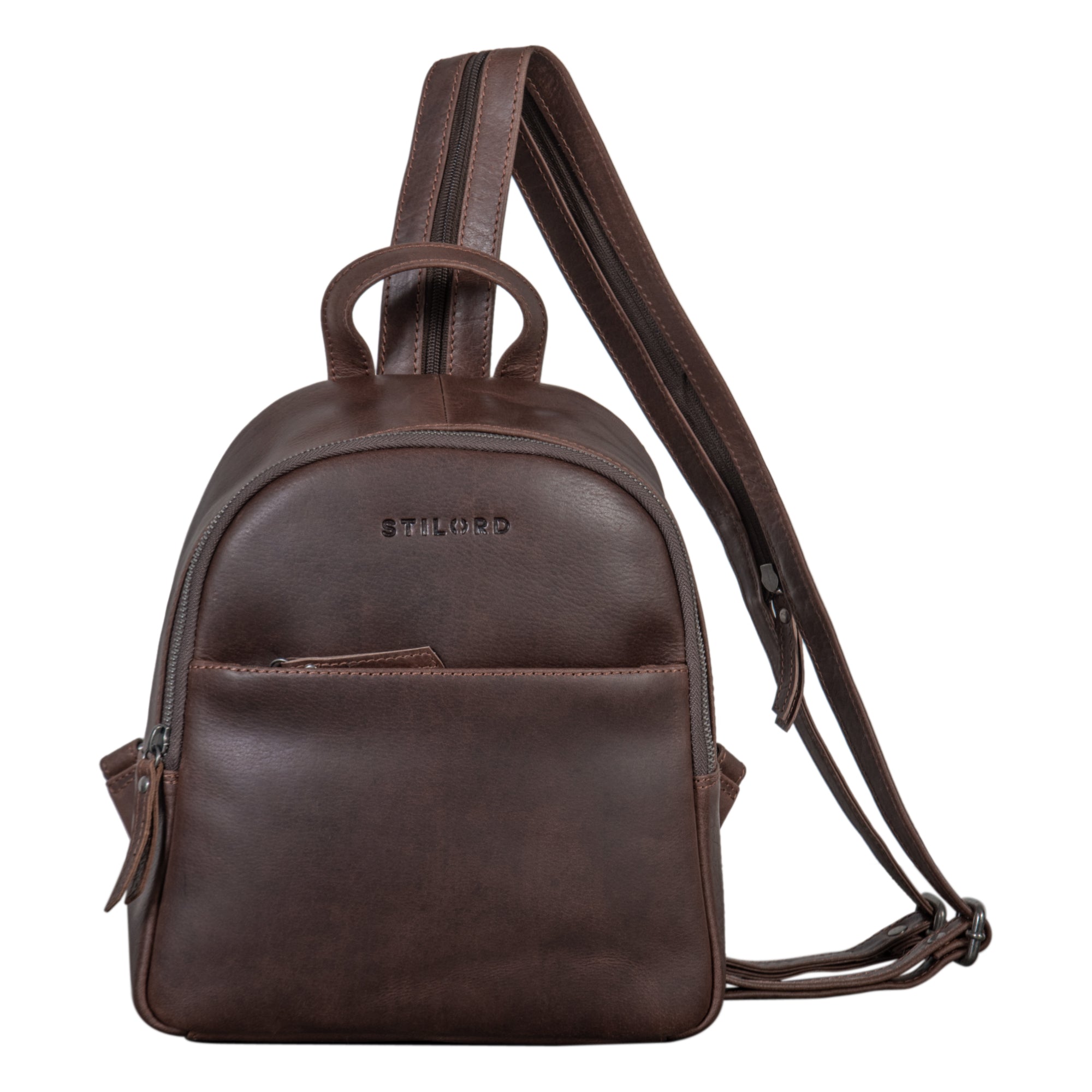 Business Rucksack klassisch Leder braun