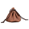 "Mikkel" lederen tas grote vintage munttas XL