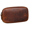 "Mike" Leren Etui Vintage Voor Pennen Smartphone En Cosmetica Tasje