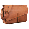 B-Stock "Merlin" Vintage Leren Schoudertas Dames Heren