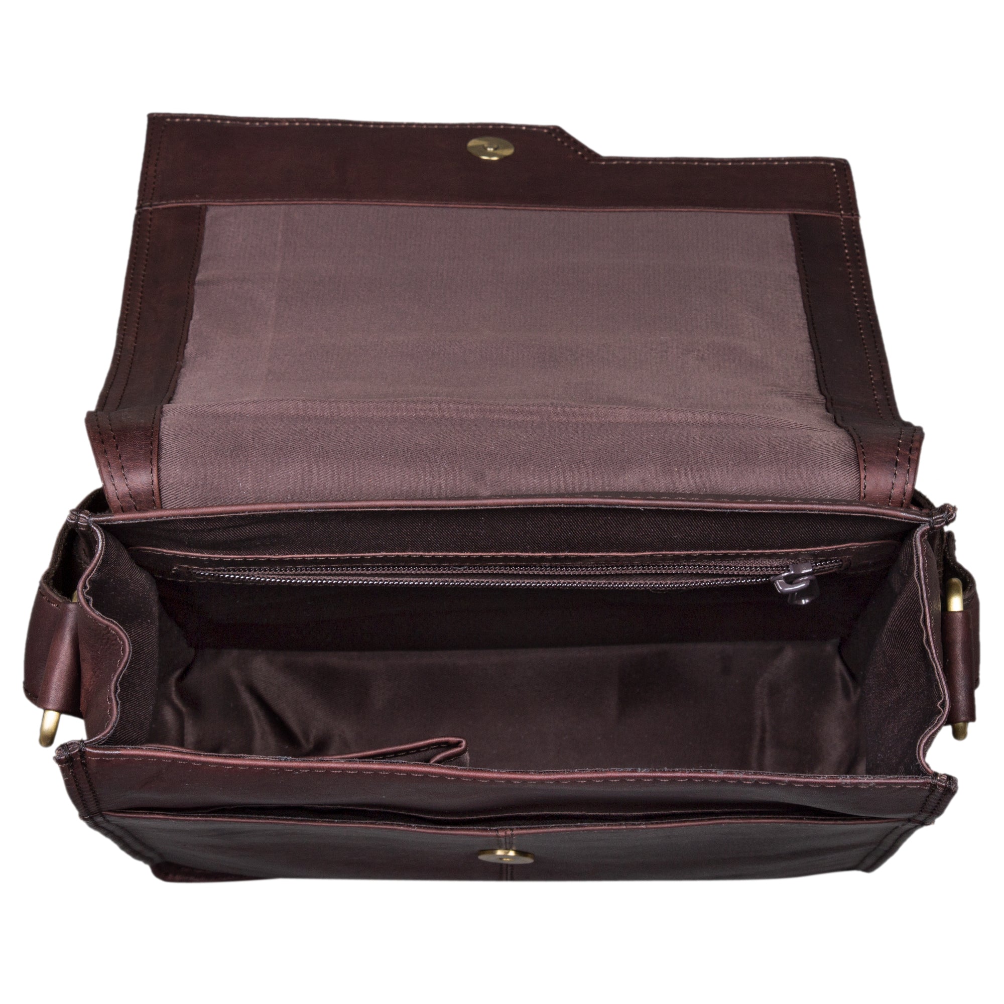 Braune Herrentasche zum Umhängen Leder