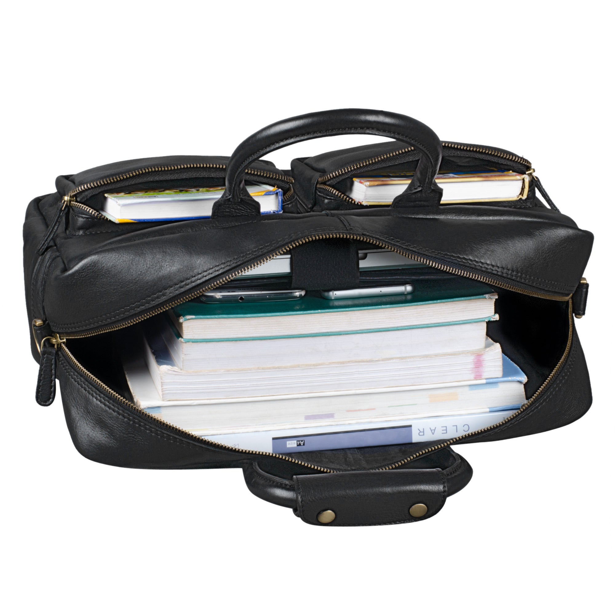 Schwarz Ledertasche Umhängetasche Vintage Männer