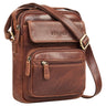 "Amir" Leren Schoudertas Heren Klein voor Tablet 8 inch