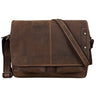 "Curtis" 15 inch boodschappentas leer