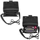 Freizeit Handtasche Damen Leder schwarz