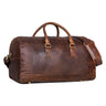 Leder Sporttasche Fitnesstasche Braun