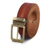Vintage lederen riem heren 80 -130 cm verkortbaar