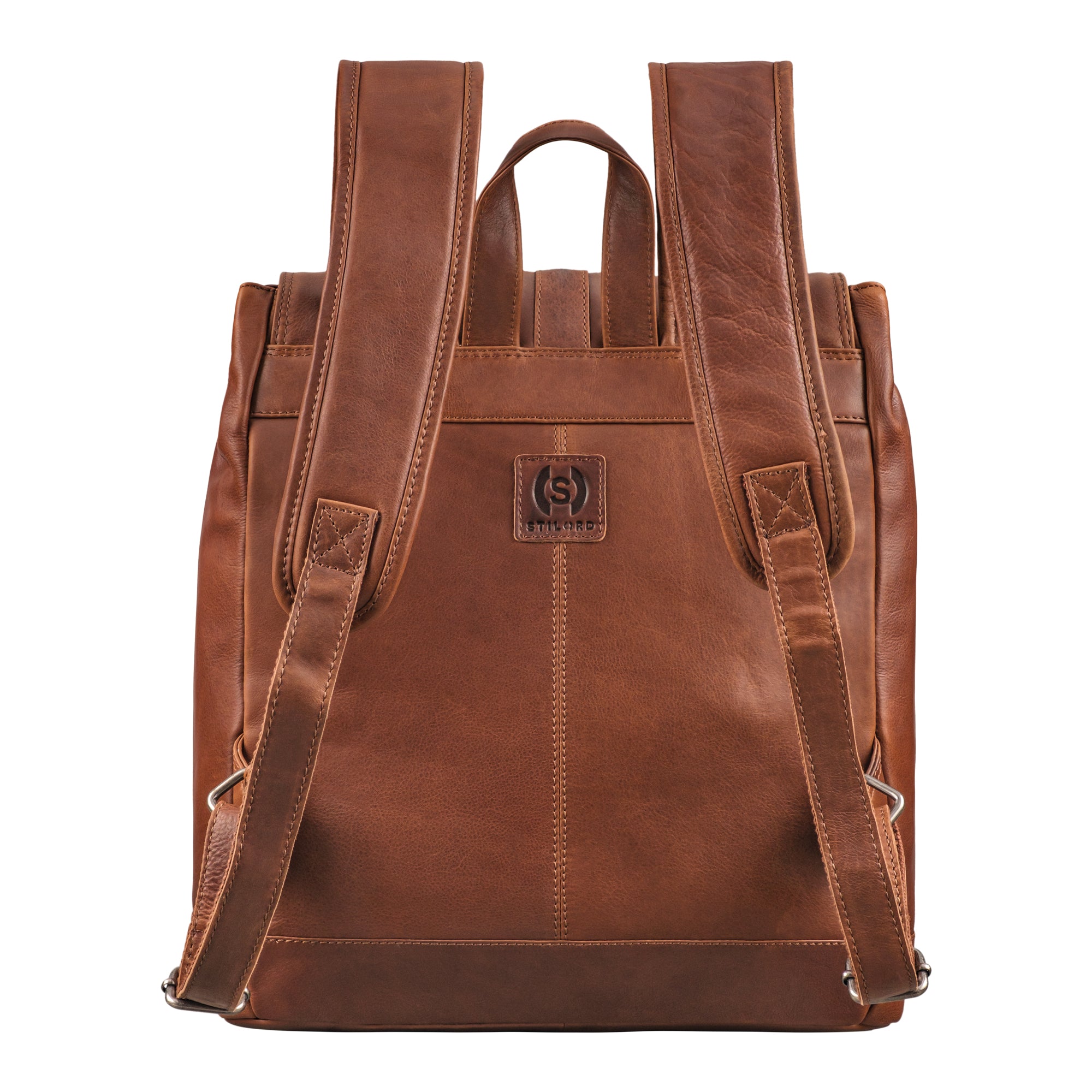 brauner Lederrucksack für Damen und Herren