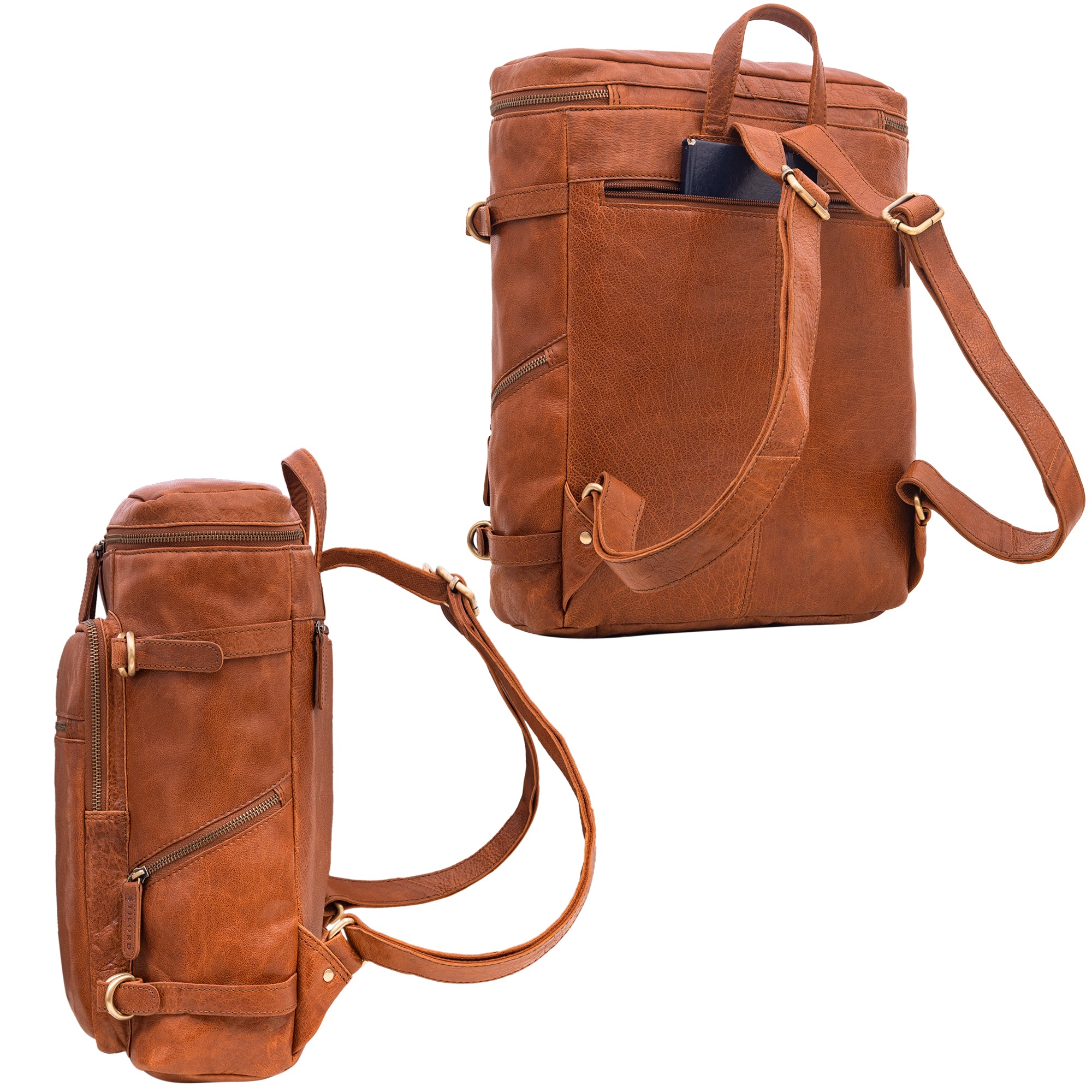 Laptoprucksack Lederrucksack Herren