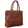 "Latoya" Dames Aktetas Leer Vintage