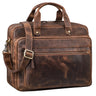 "Walt" XL Leren Aktetas Vintage Voor Heren En Dames Groot Kantoor