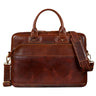 "Alvin" Lederen Laptoptas 15 Inch