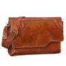 Messenger Bag Herren echtes Leder Vintage braun