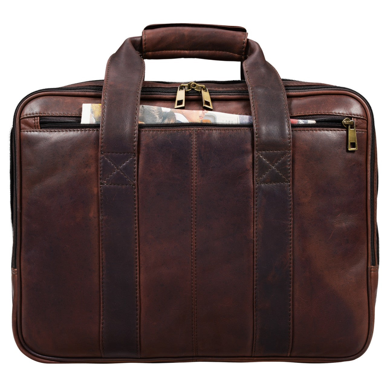 Große Bürotasche Leder braun