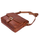 Kleine Ledertasche Männer braun