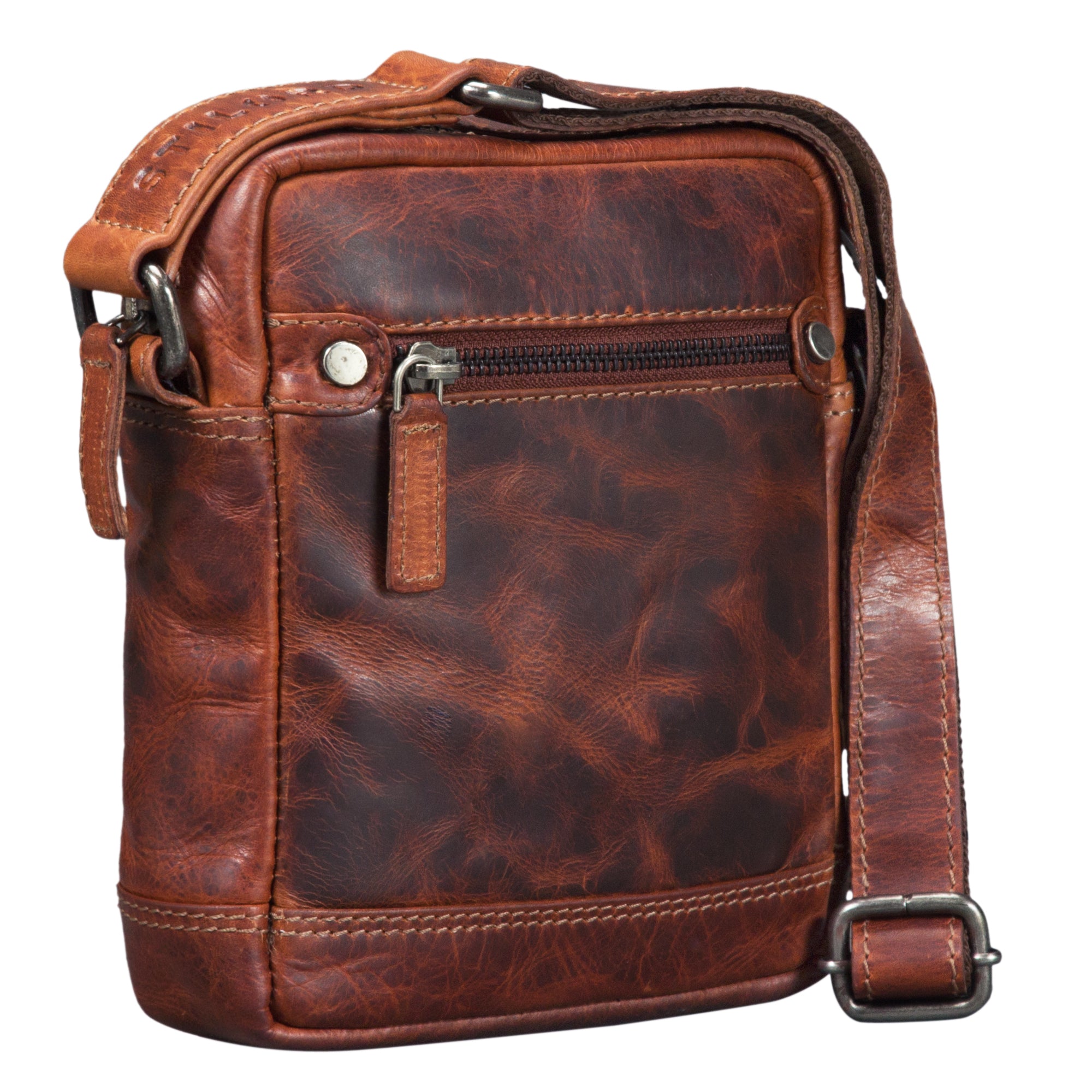 Vintage Schultertasche echtes Leder