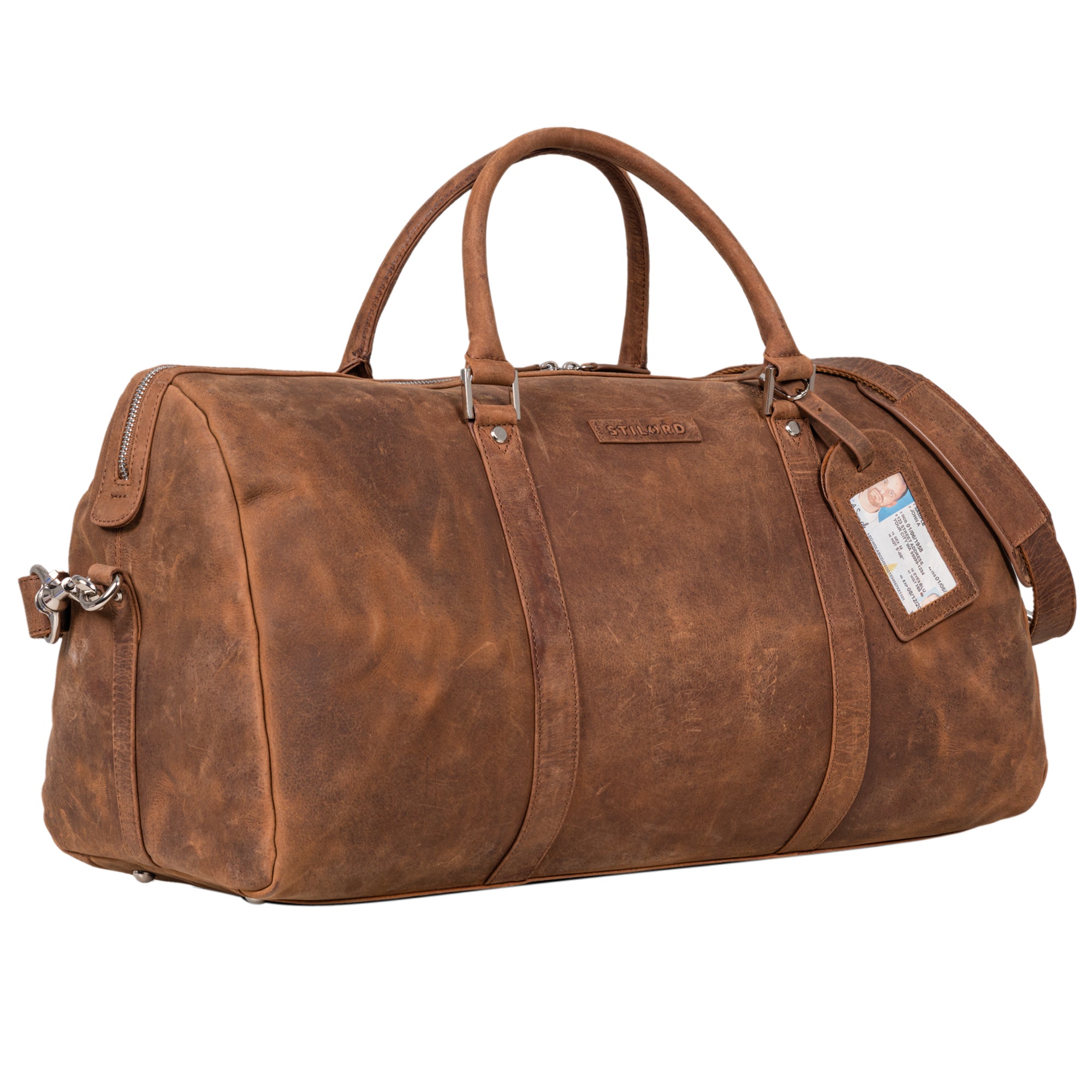 Sporttasche Leder braun