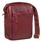 Kleine Pendlertasche Leder rot