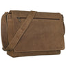 B-Stock "Phil" lederen tas mannen schoudertas laptop leer