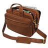 B-Stock "Leopold" schoudertas herenleer tas