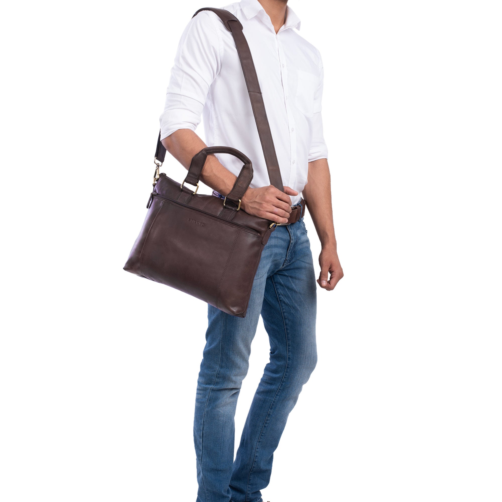Referendar Ledertasche kompakt Laptop