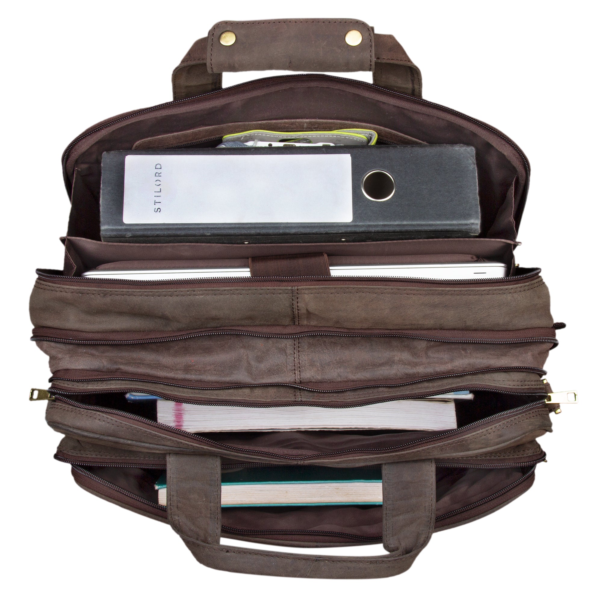 Ledertasche Lehrertasche Herren braun