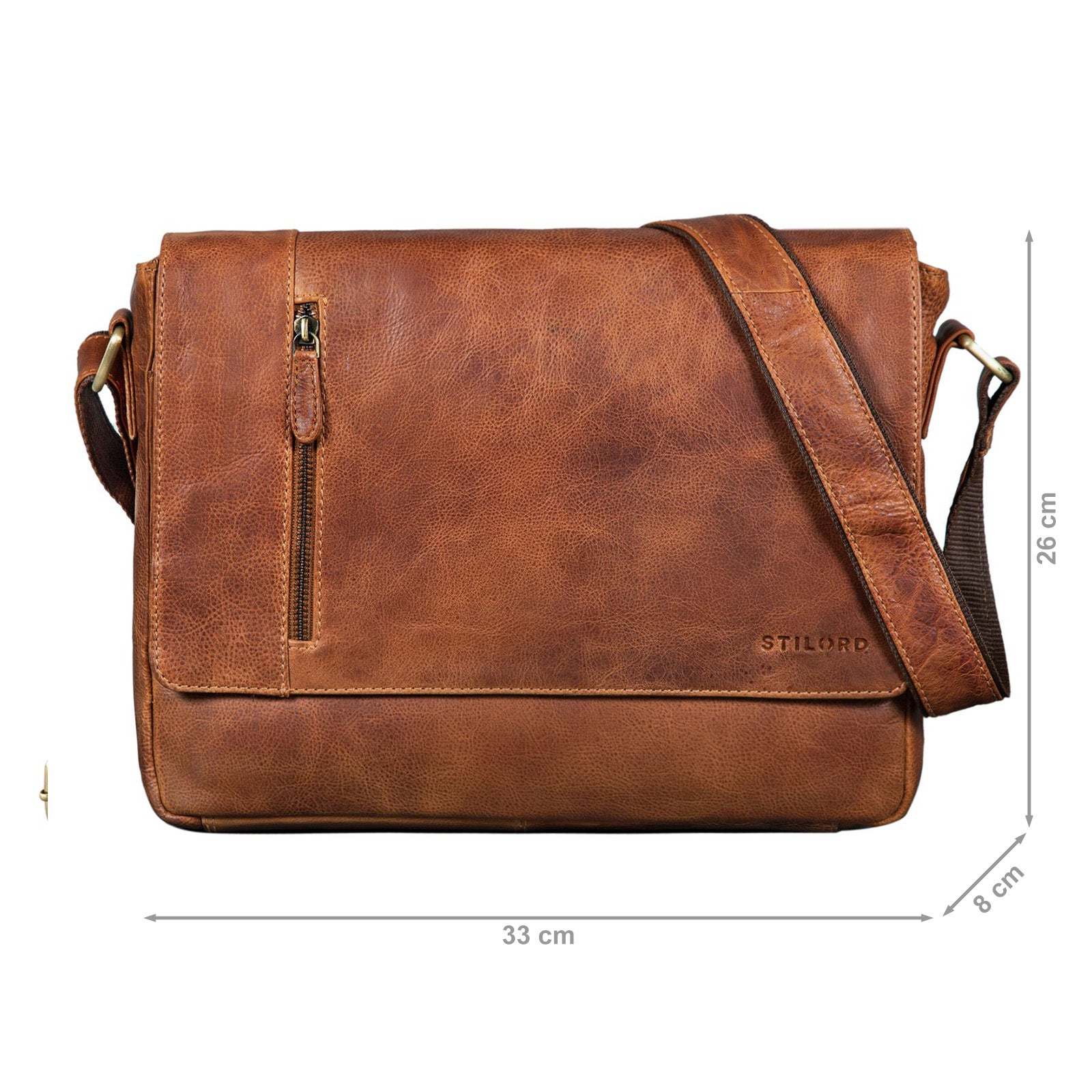 Leder Messenger Tasche Vintage