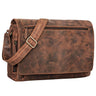 "Jan" 15,6 inch laptoptas leer