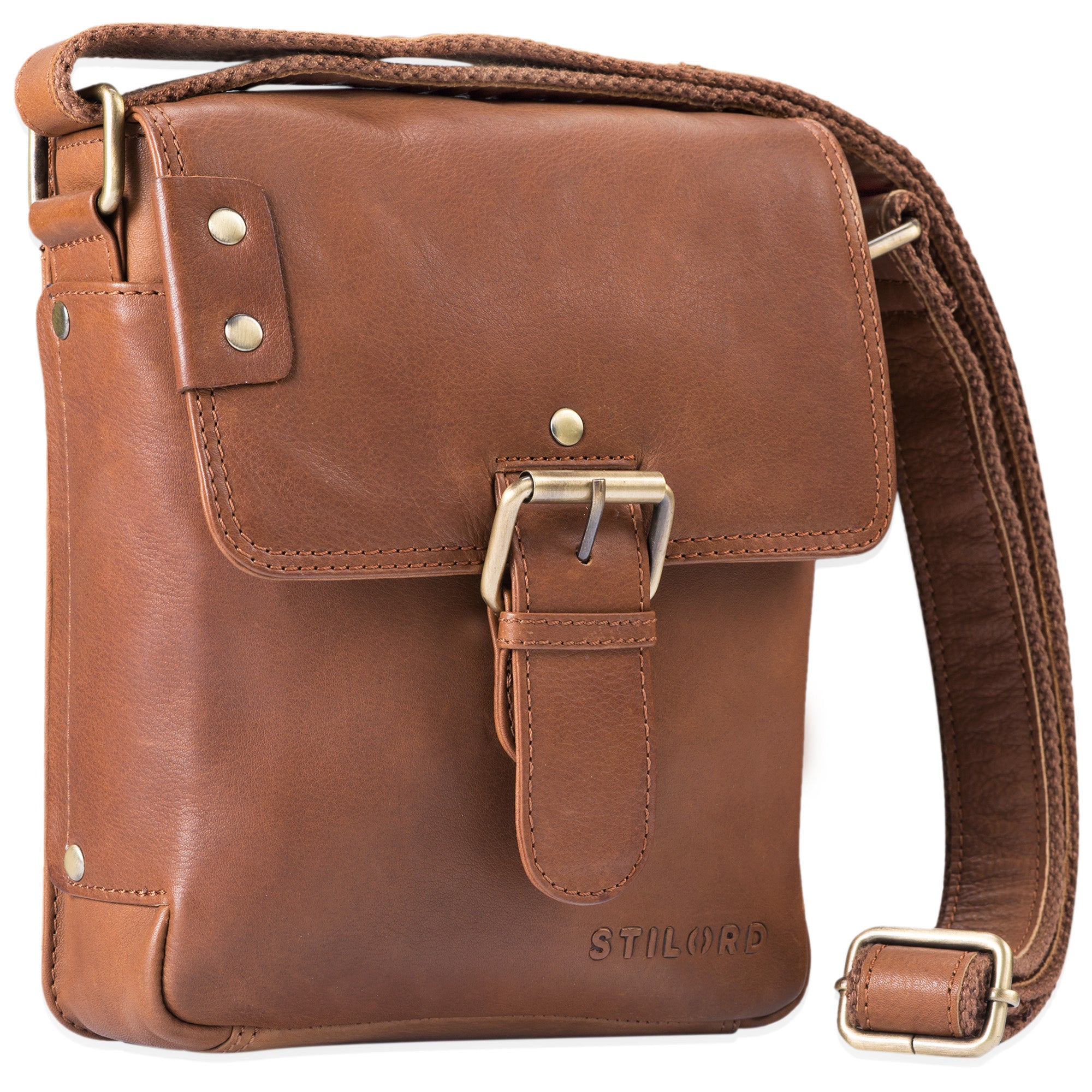 Kleine Leder Messenger Bag