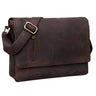 "Davis" Leren Messenger Tas 13 Inch Laptop Vintage Schoudertas Heren
