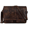 "Curtis" 15 inch boodschappentas leer